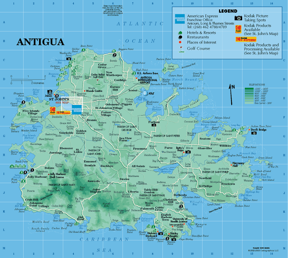 Antigua map