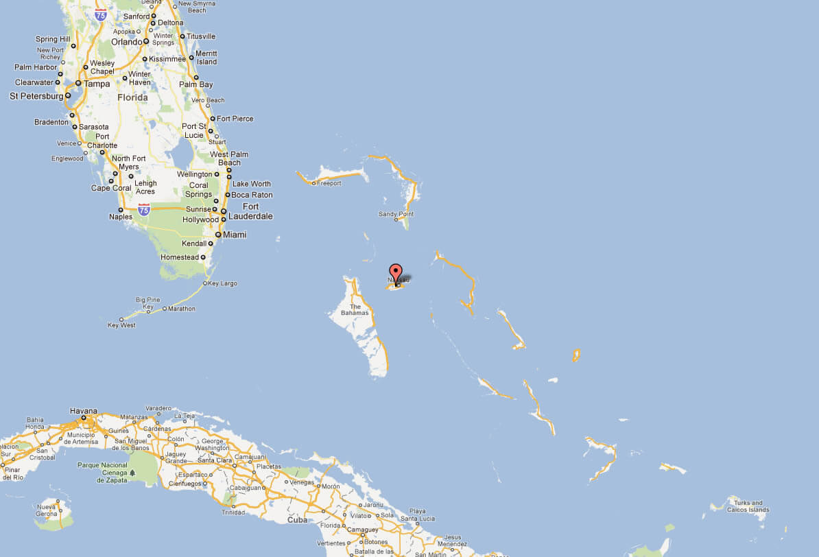 Bahamas sketch map