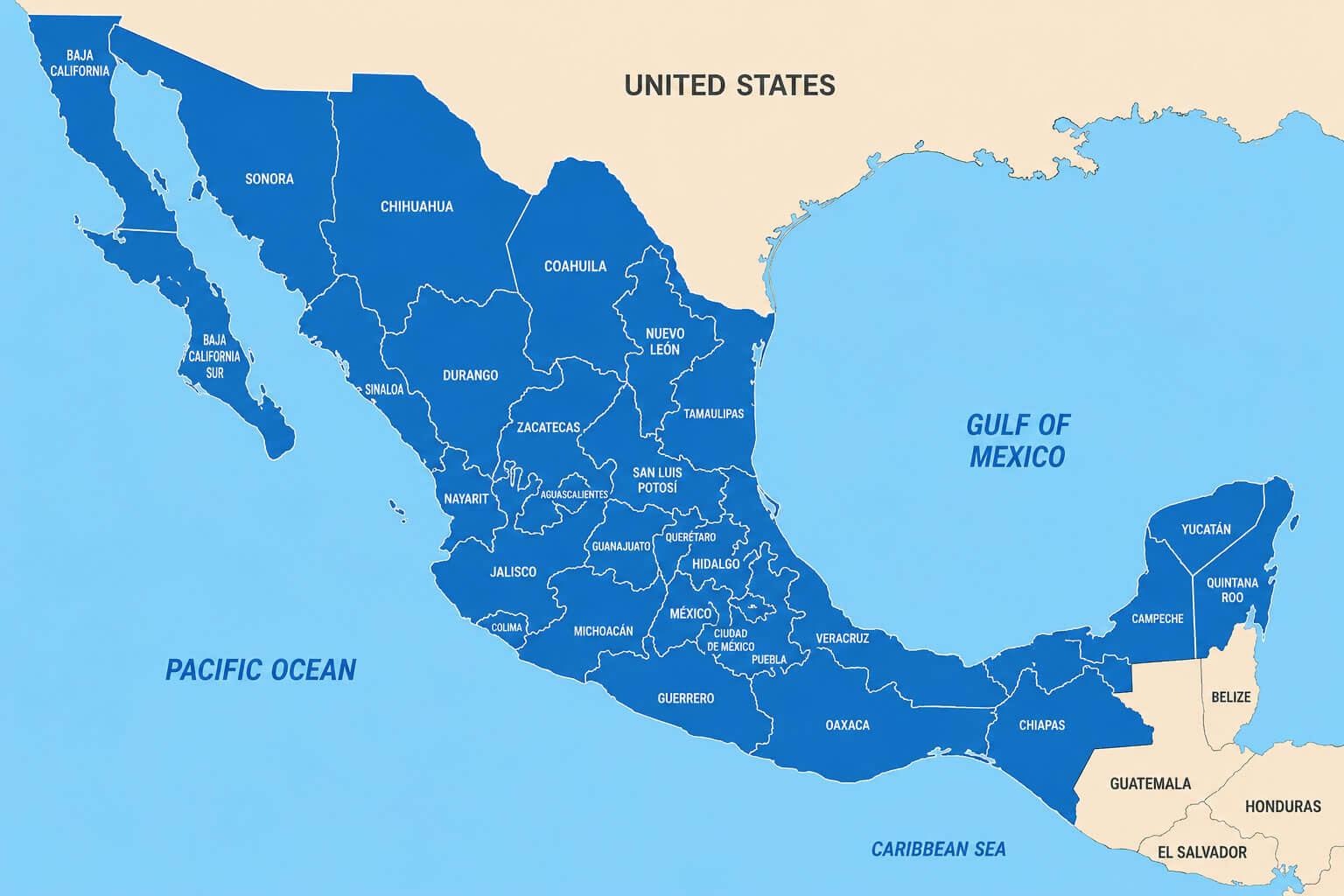 A Collection of Mexico Map 20 Mexico blank outline map