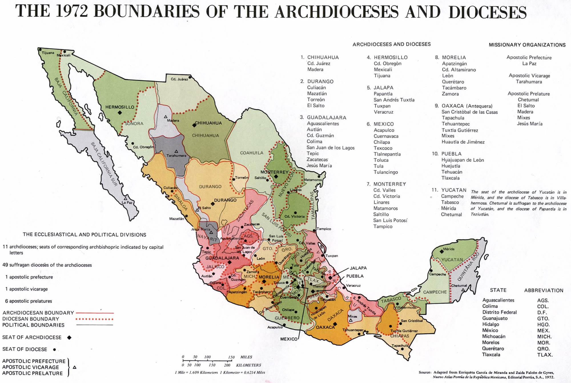 Mexico historical boundaries map