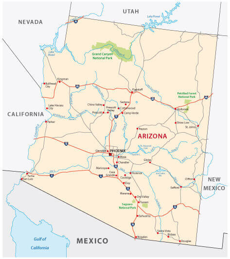 Arizona road map
