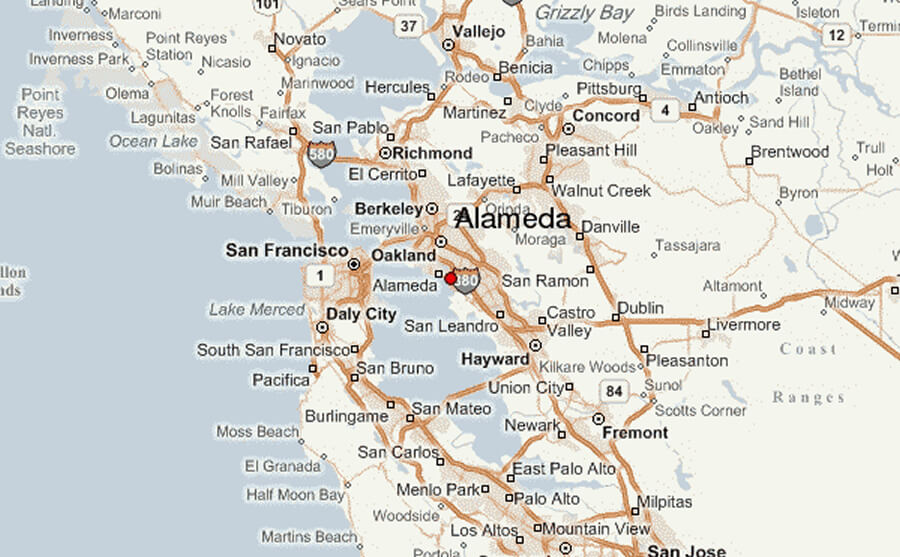 Alameda map CA