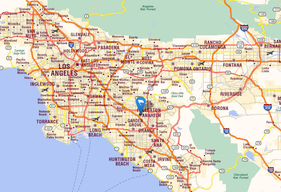 Anaheim county map