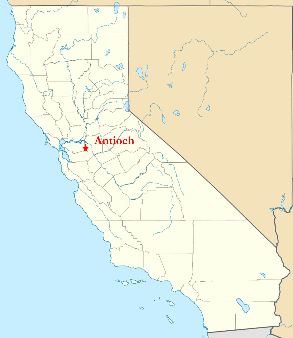 Where is Antioch on California map