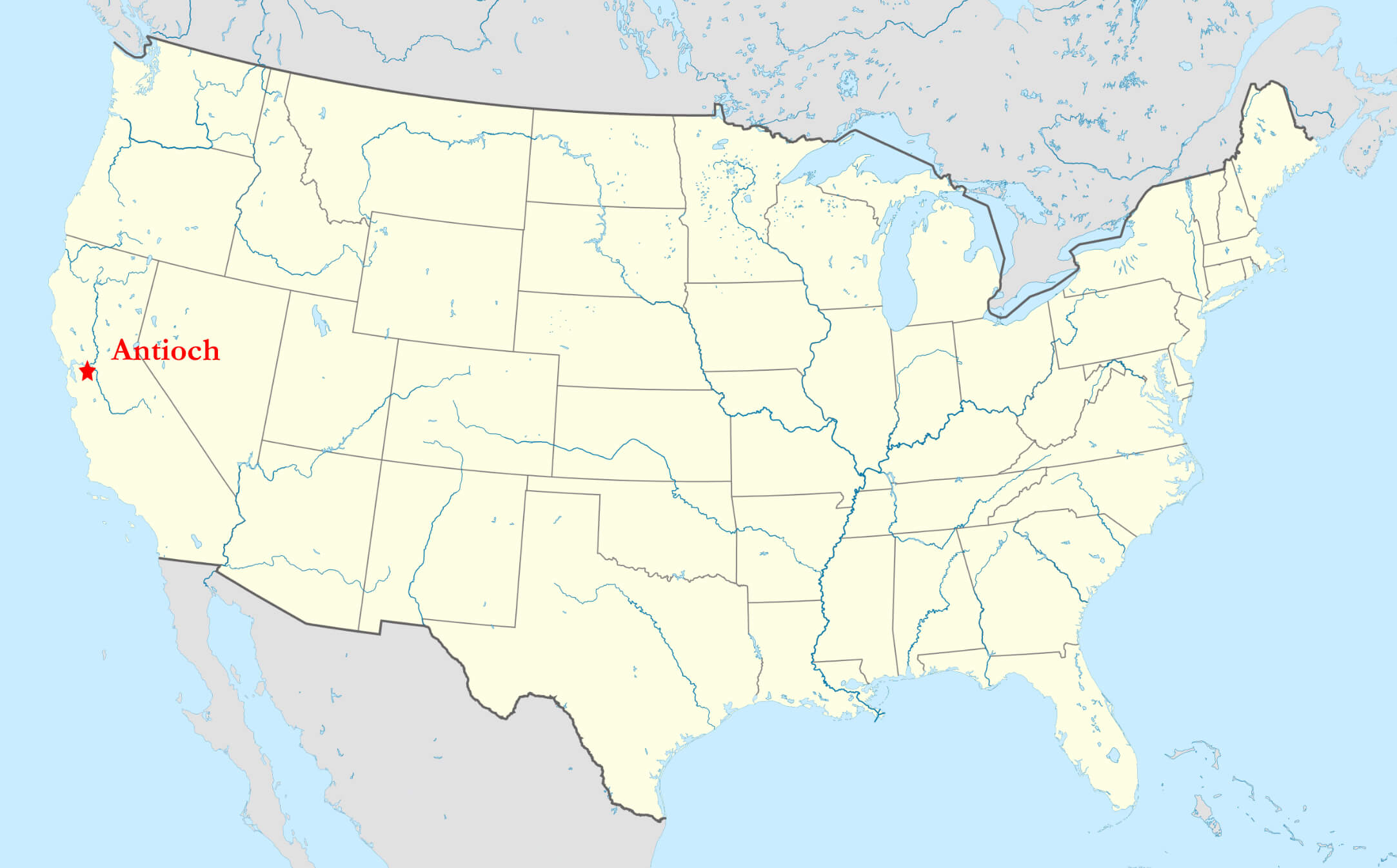 Where is Antioch on the US map