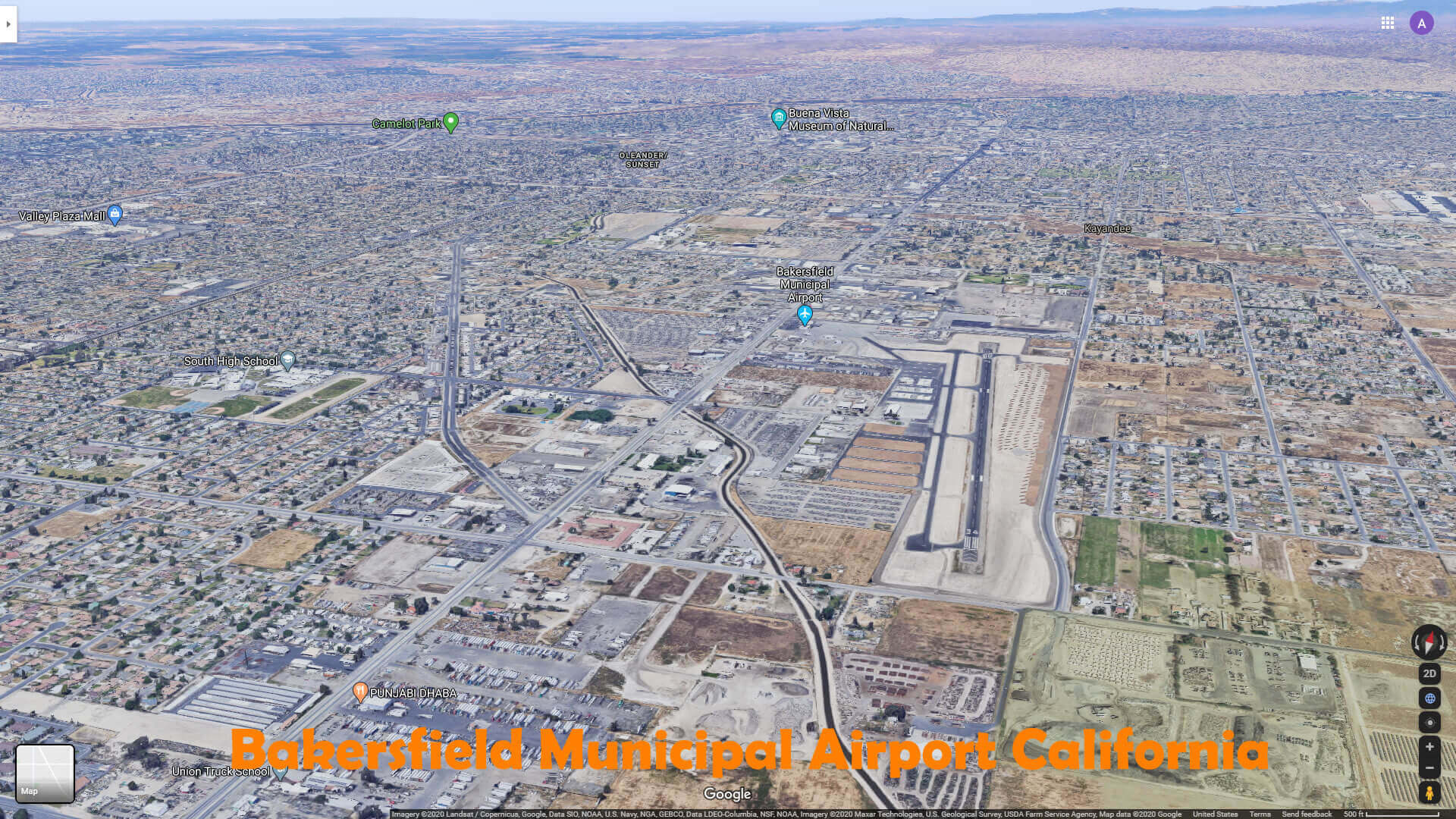 Bakersfield municipal airport California