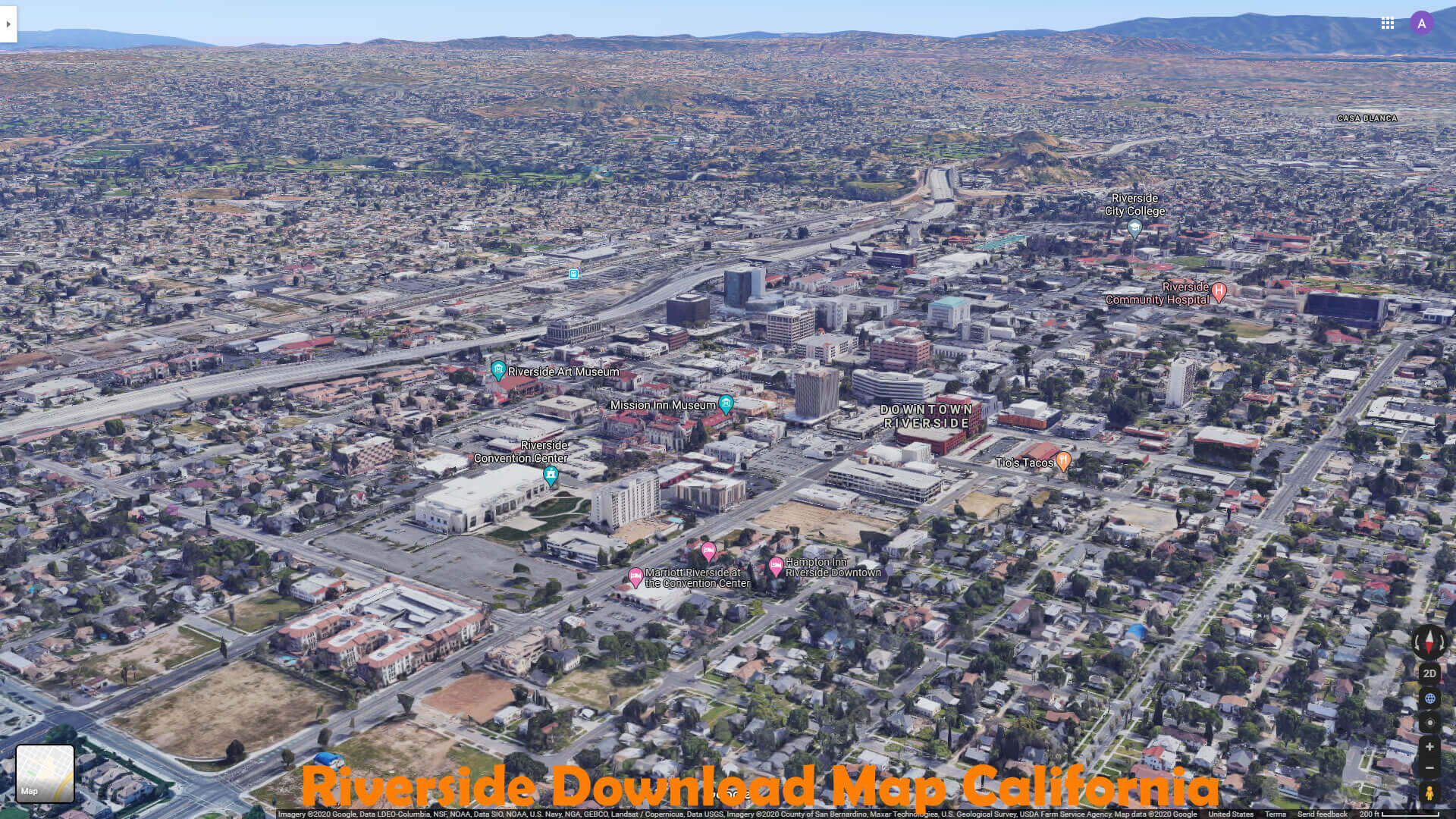 Riverside download map California