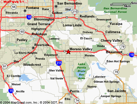Riverside map CA