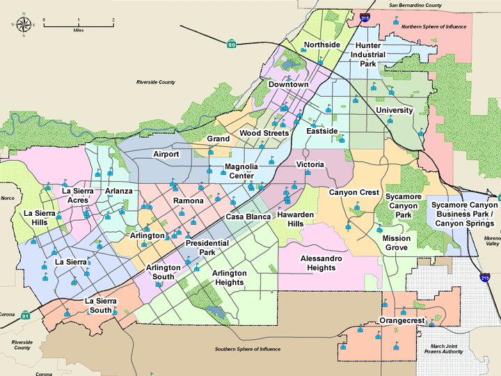 Riverside schools map