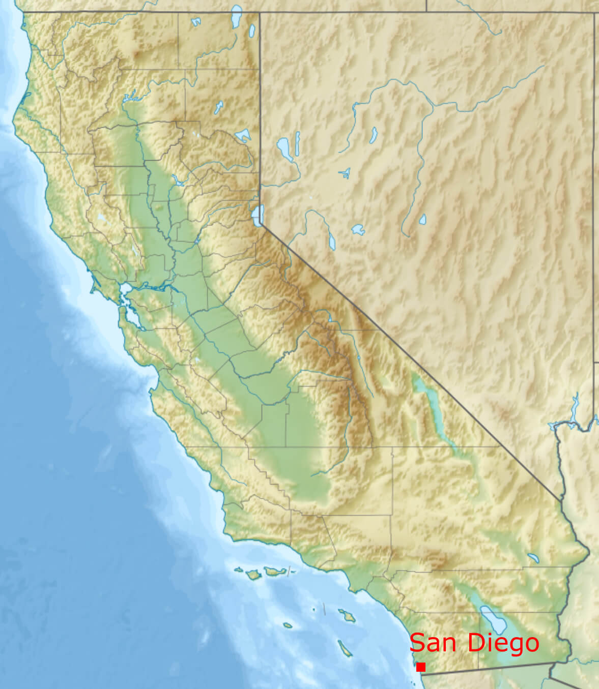 Where is San Diego in California