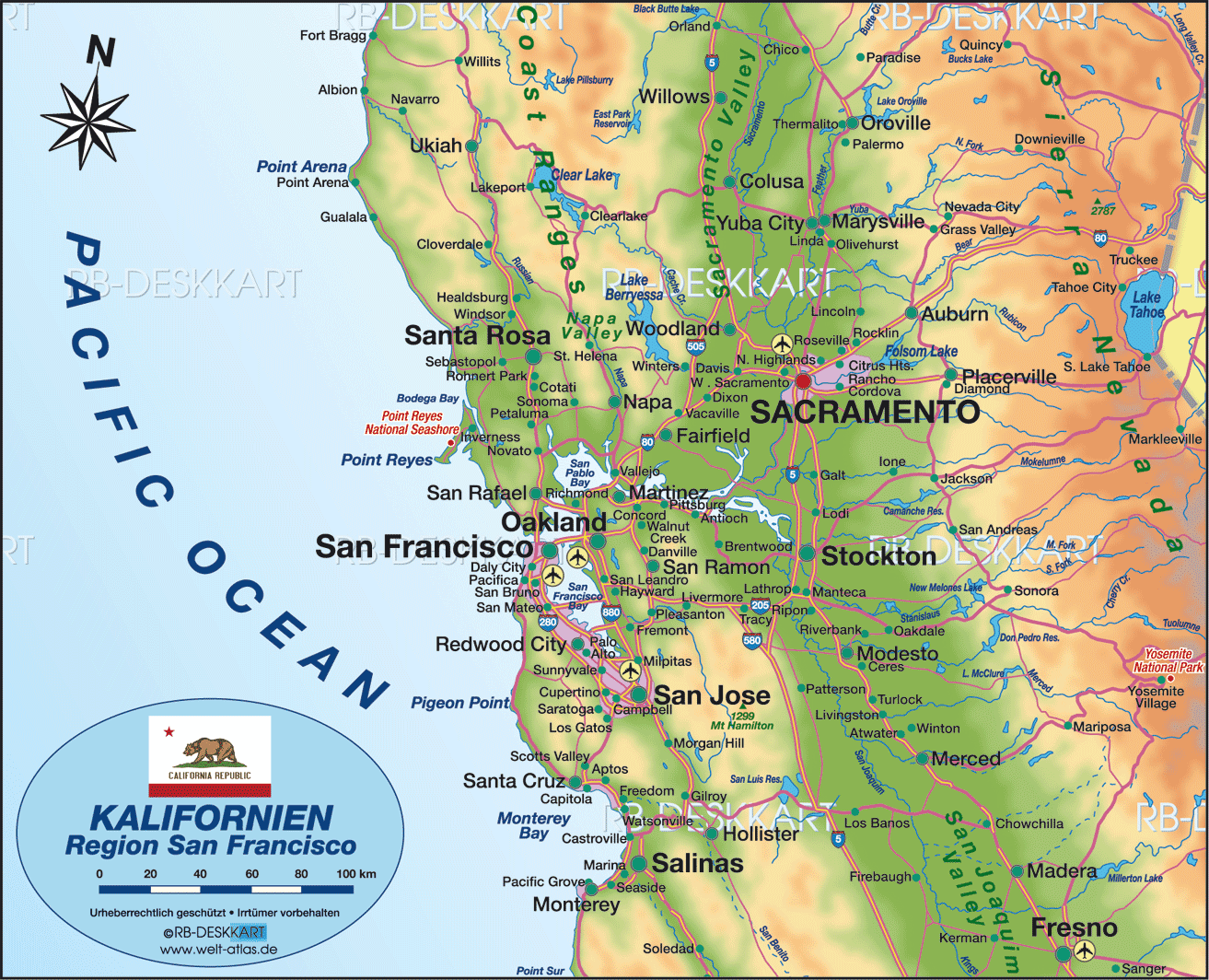 Map of San Francisco environment