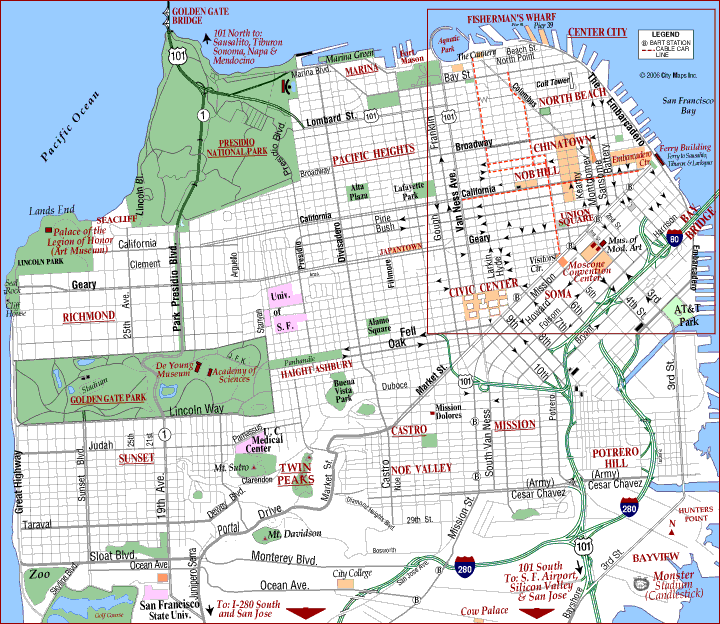 San Francisco map