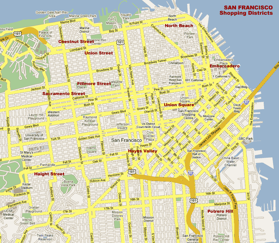 San Francisco street map