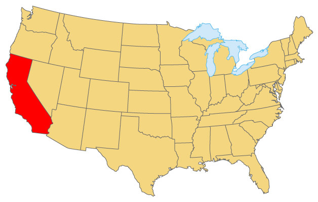 Where is California in the US time zone