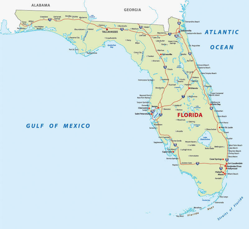 Florida interstate map