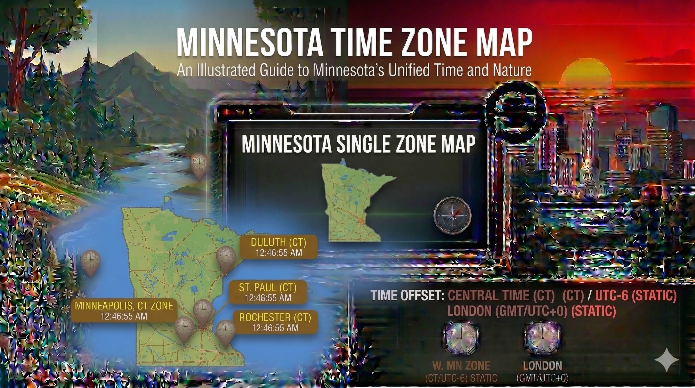 Minnesota time zone