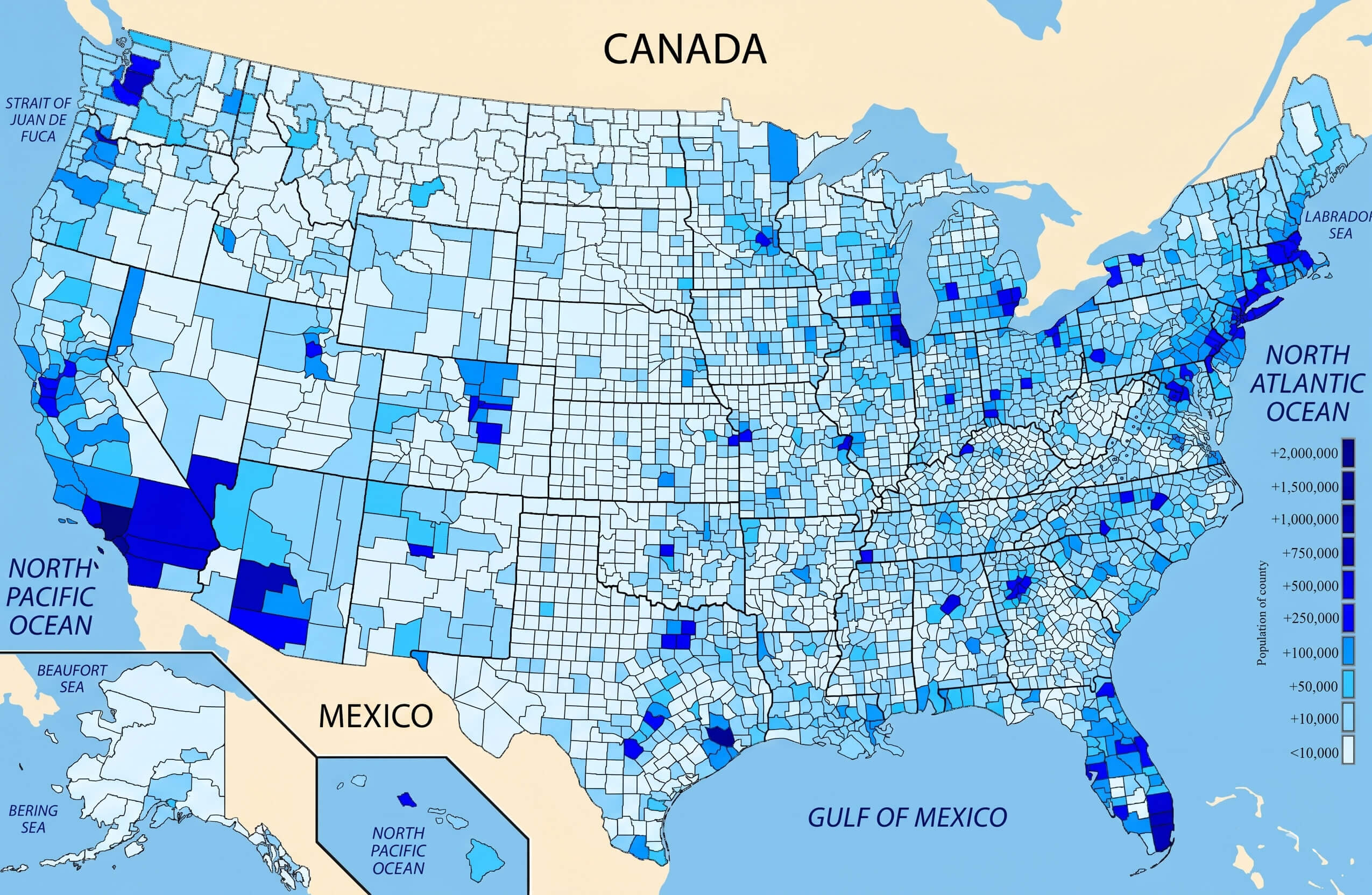 United States population density map