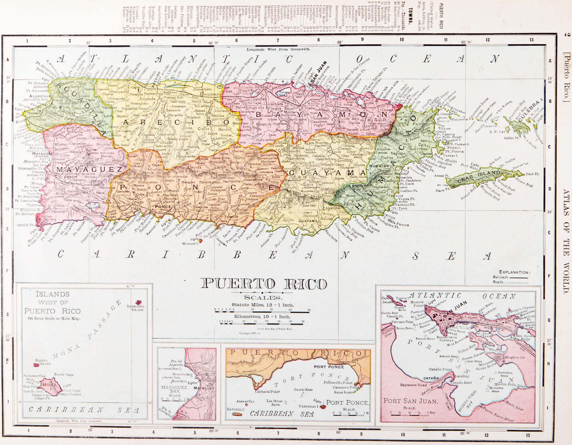 Puerto Rico historical map
