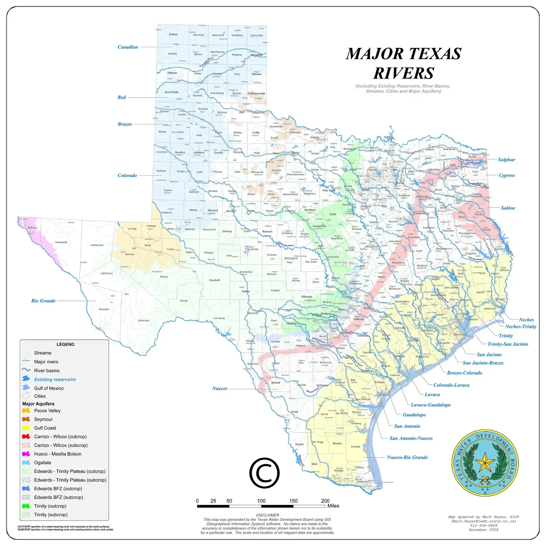 Texas Cities Map 23 Major Texas rivers map with cities