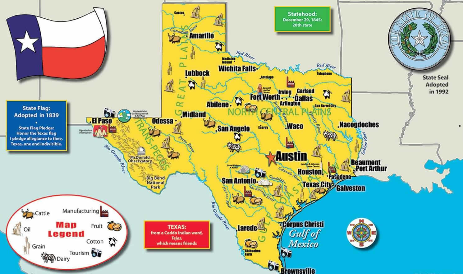 Texas Cities Map 28 Texas agriculture map with cities