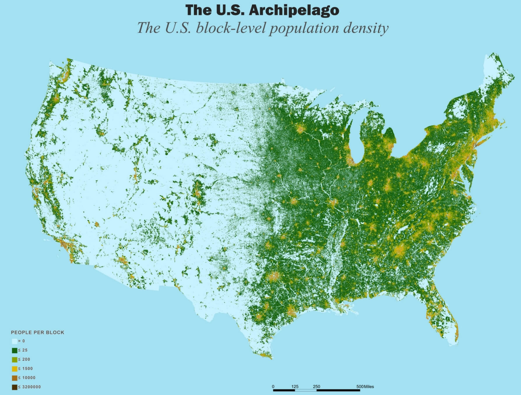 US Population Map Guide Of The World Us Population Density Map