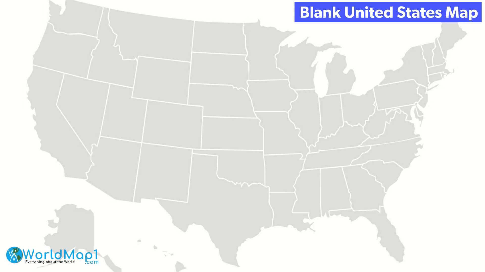 US printable blank map