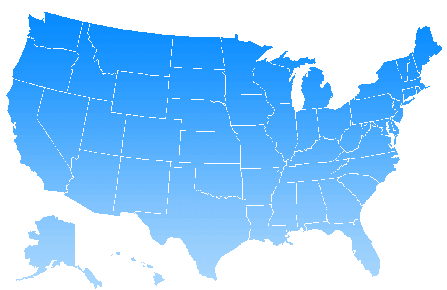 US map blank