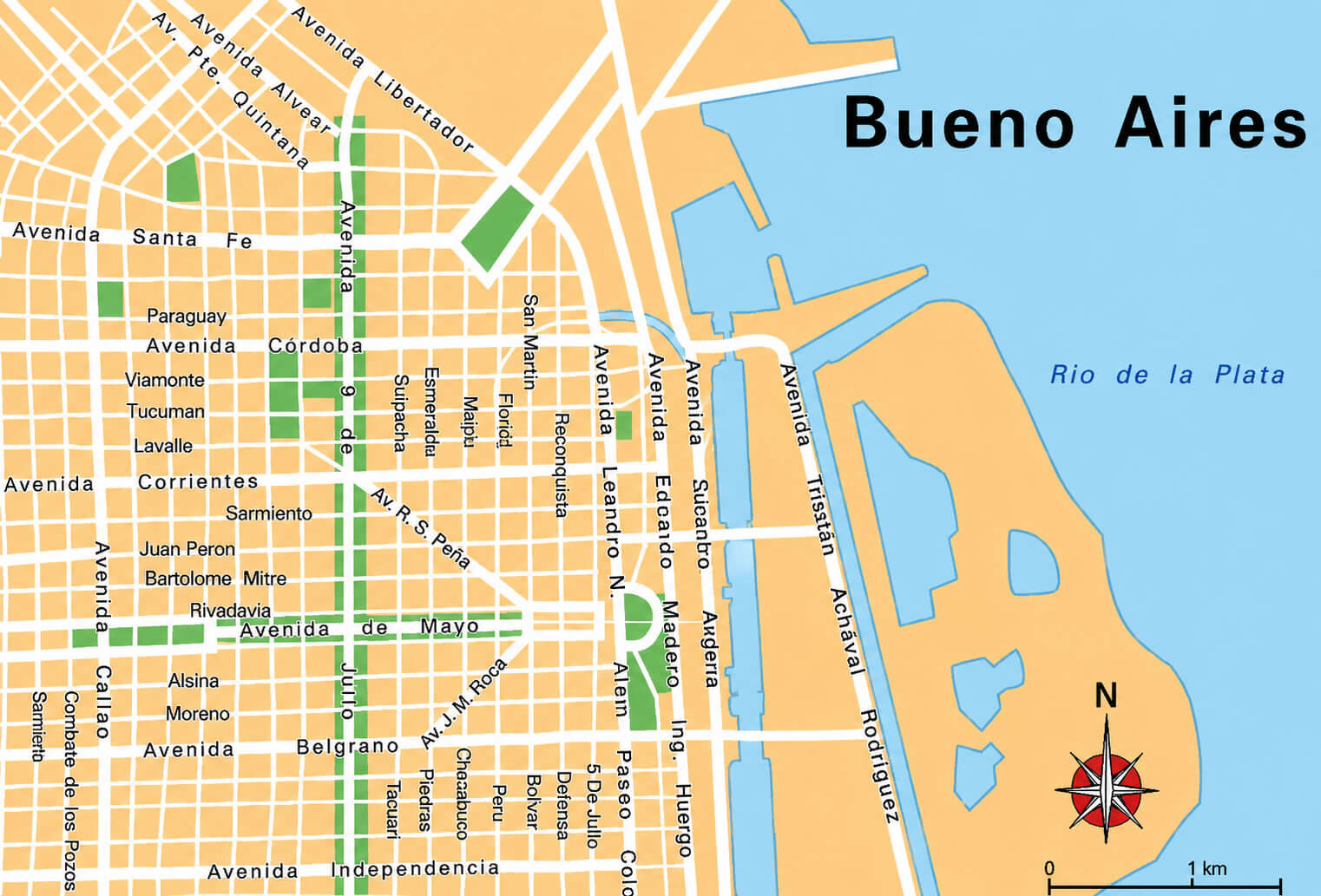 Buenos Aires street map
