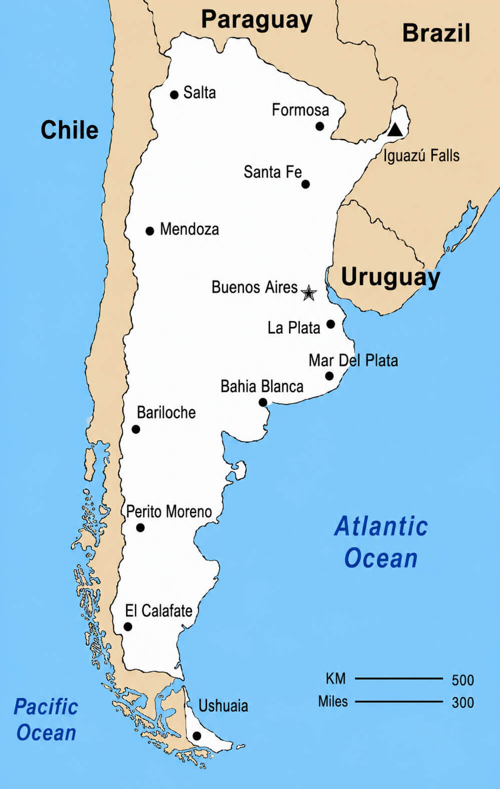 Argentina Cities Map 13 Largest cities map of Argentina