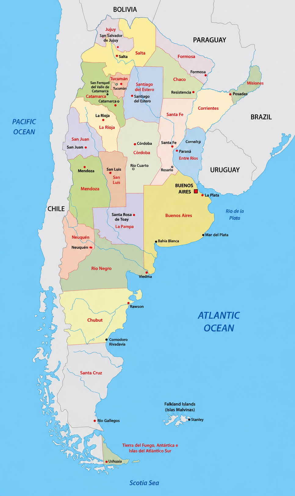 Argentina administrative maps