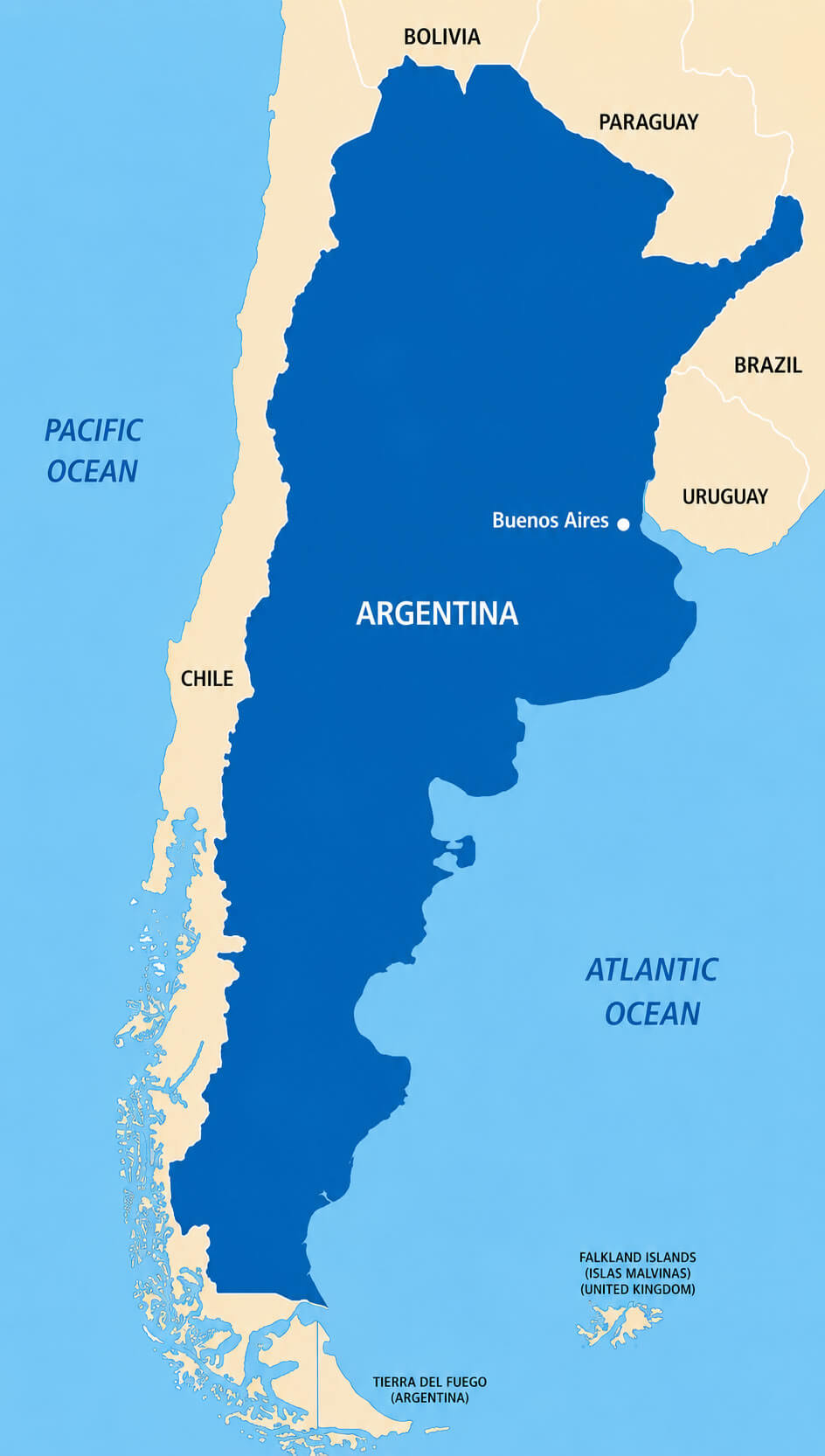 Argentina Country Map 19 Argentina blank outline map