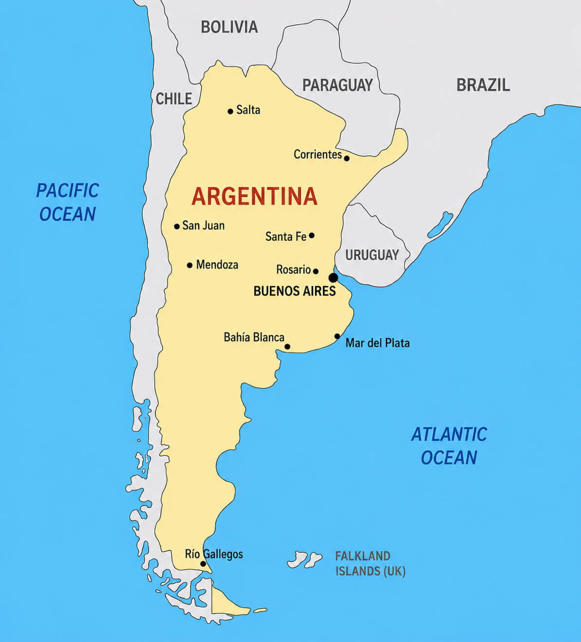 Argentina republic map