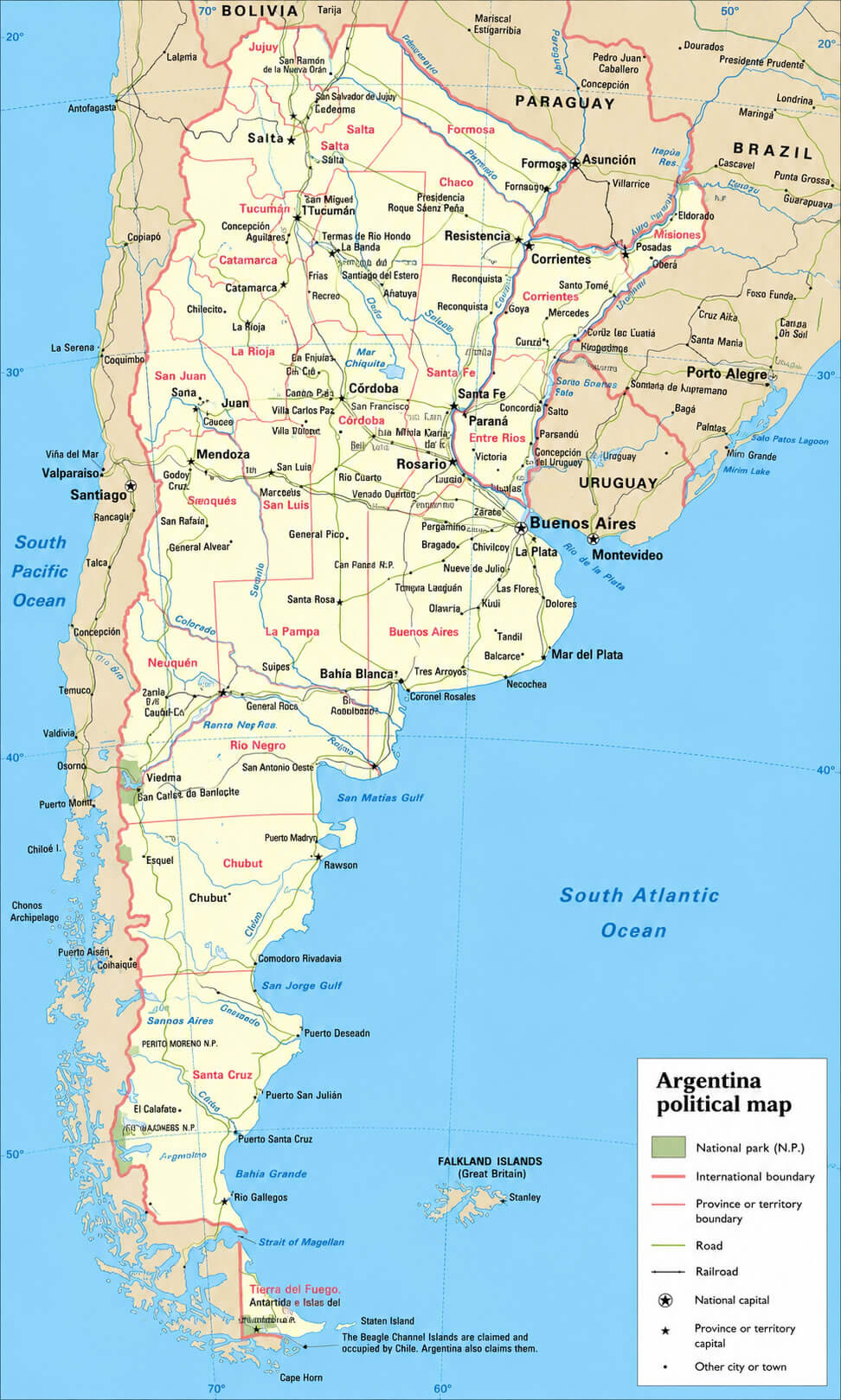 Argentina Political Map 22 Argentina administrative map