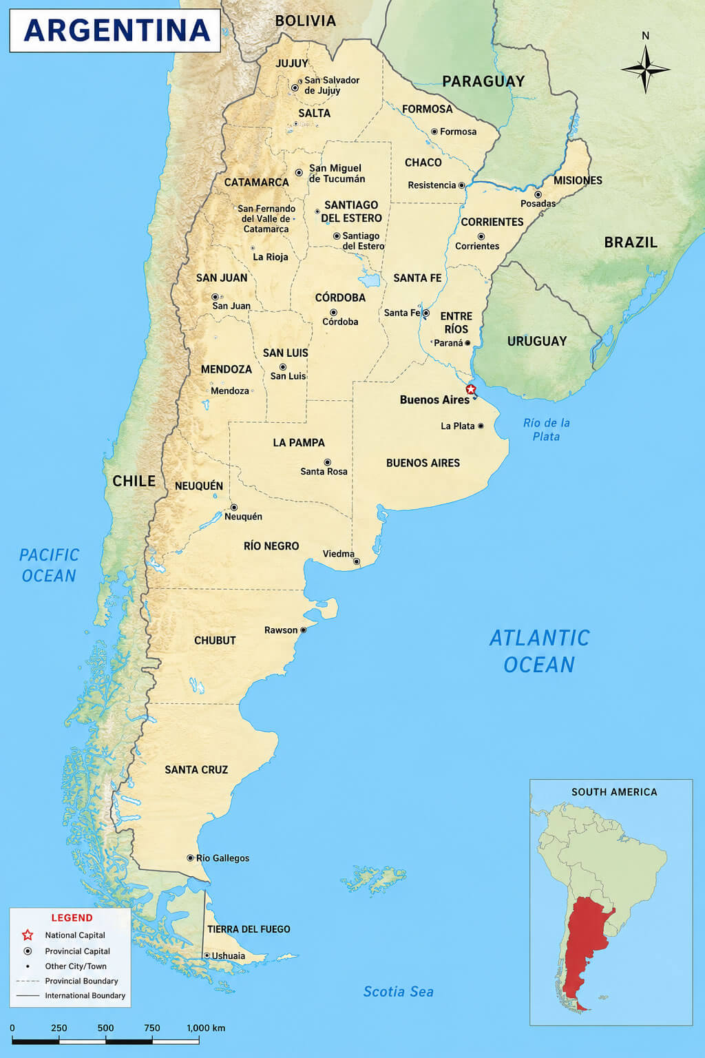 Argentina location map