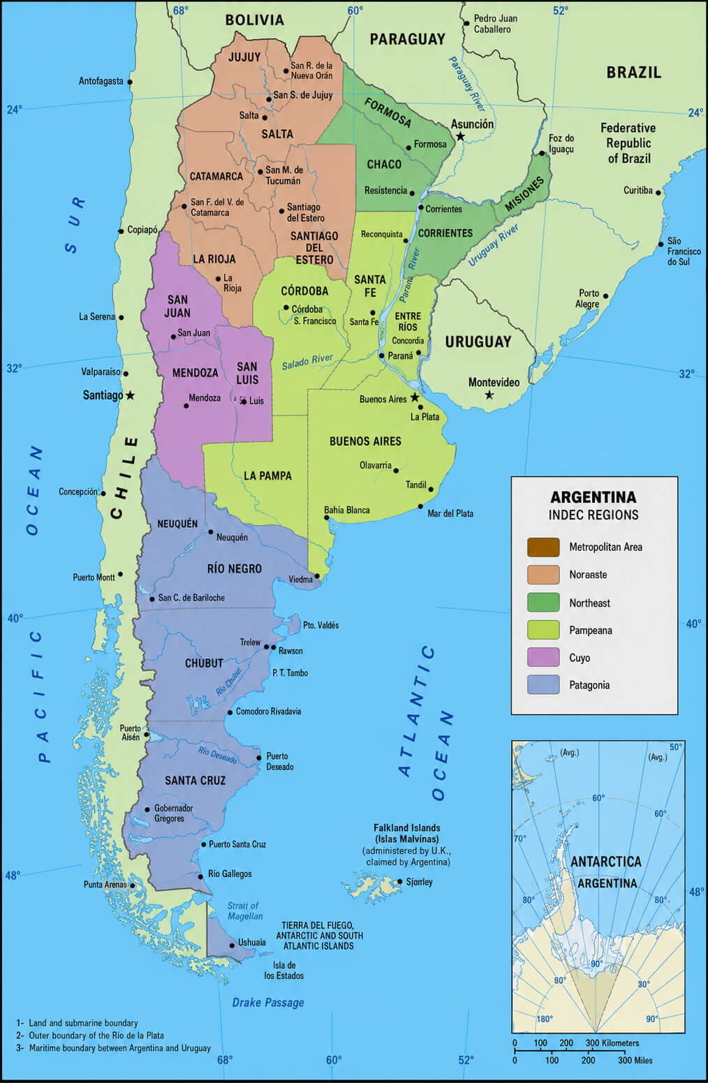 Argentina regions map