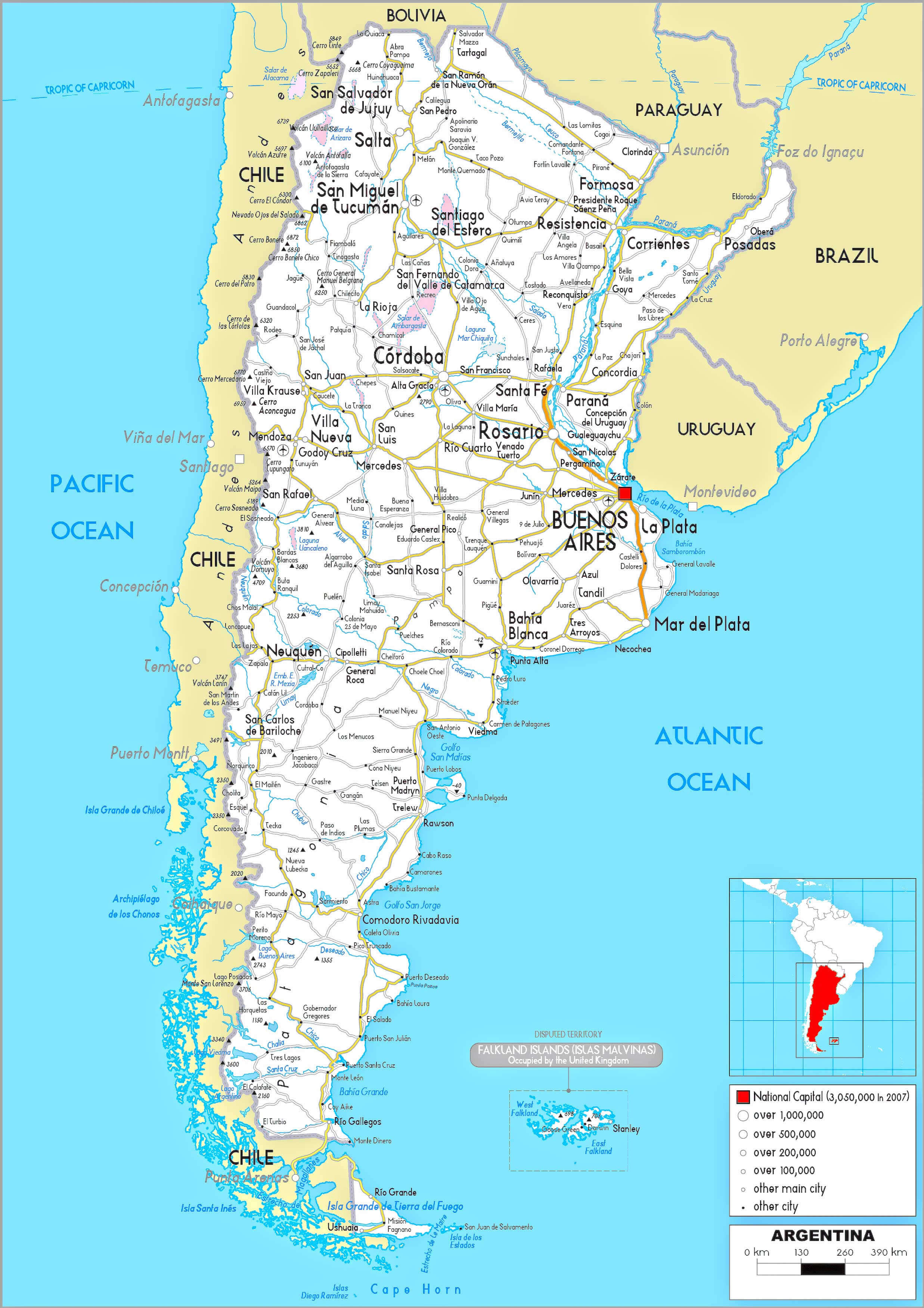Argentina road map