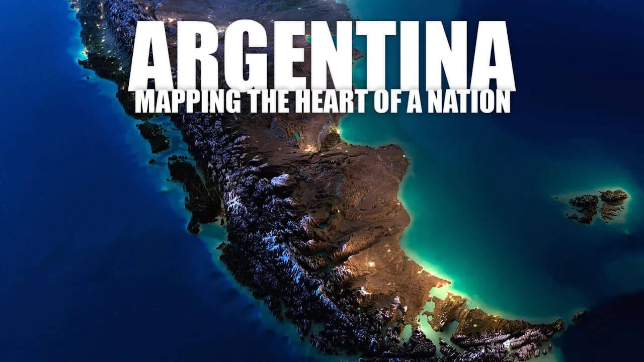 Argentina Earth view map