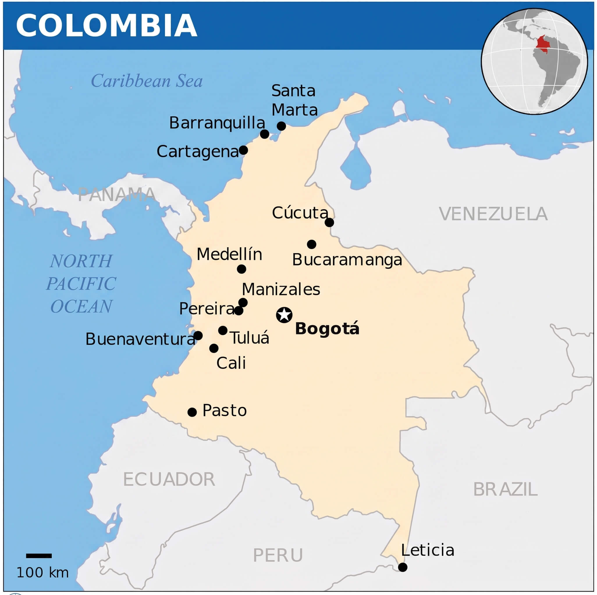 Colombia location map