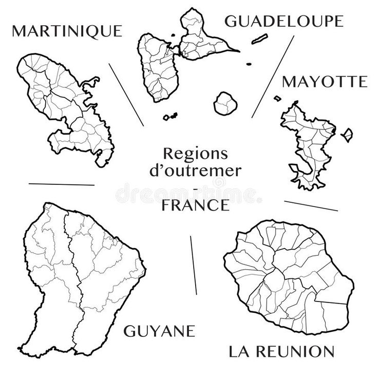 Guadeloupe Islands Map