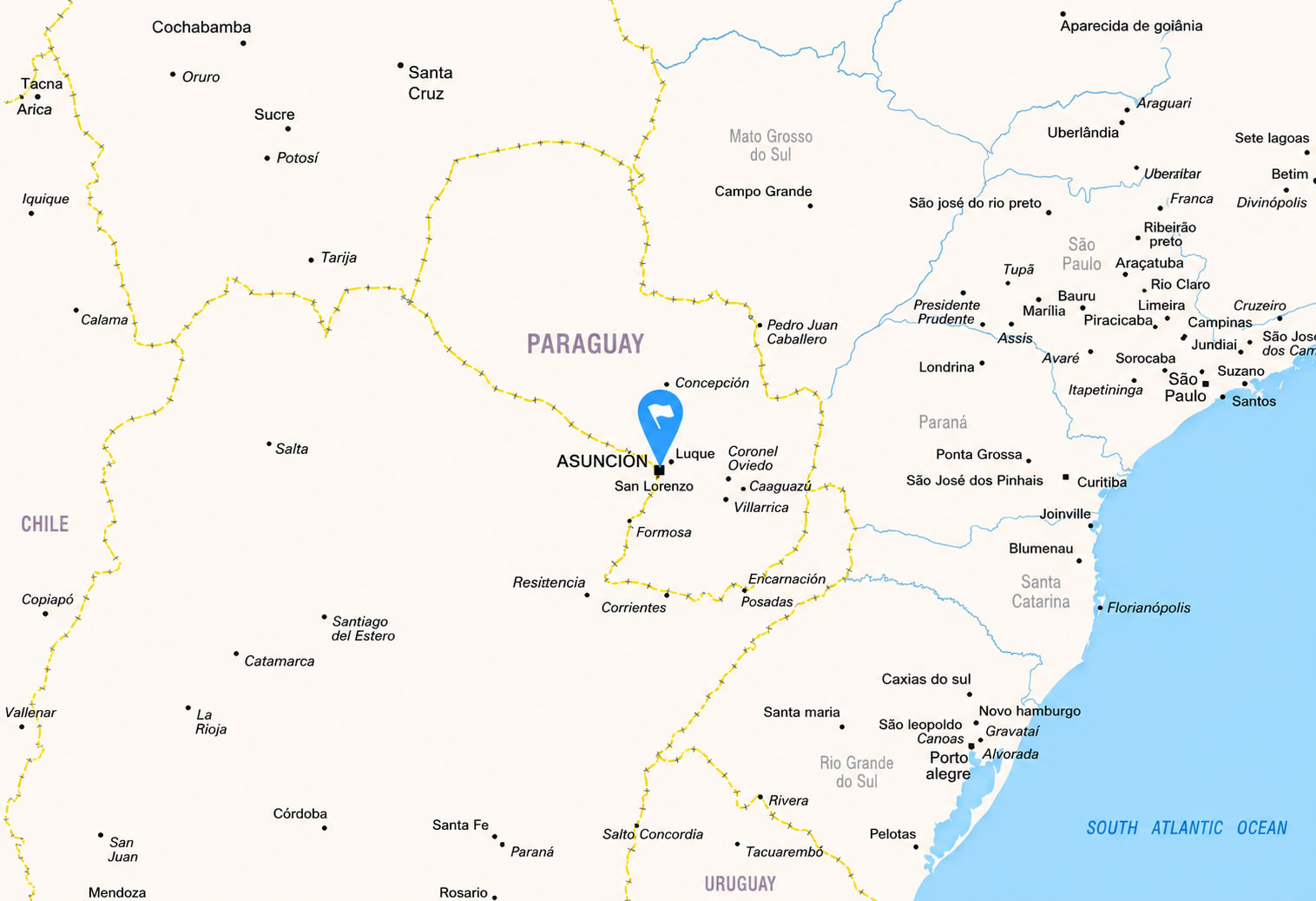 Paraguay road map