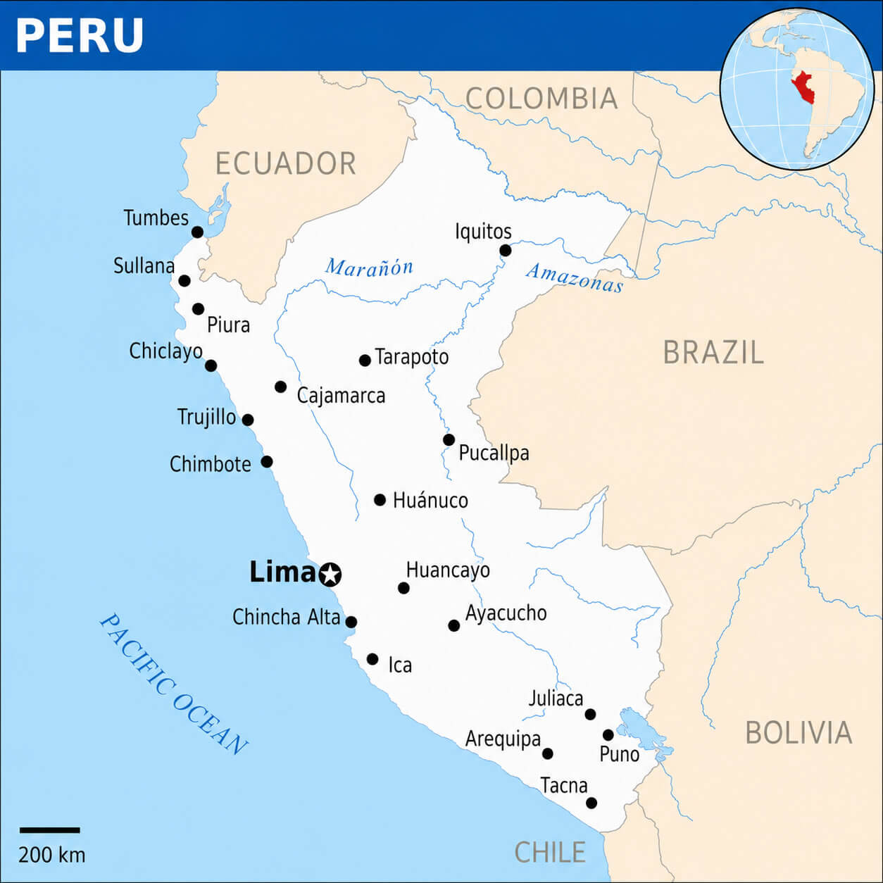 Peru location map