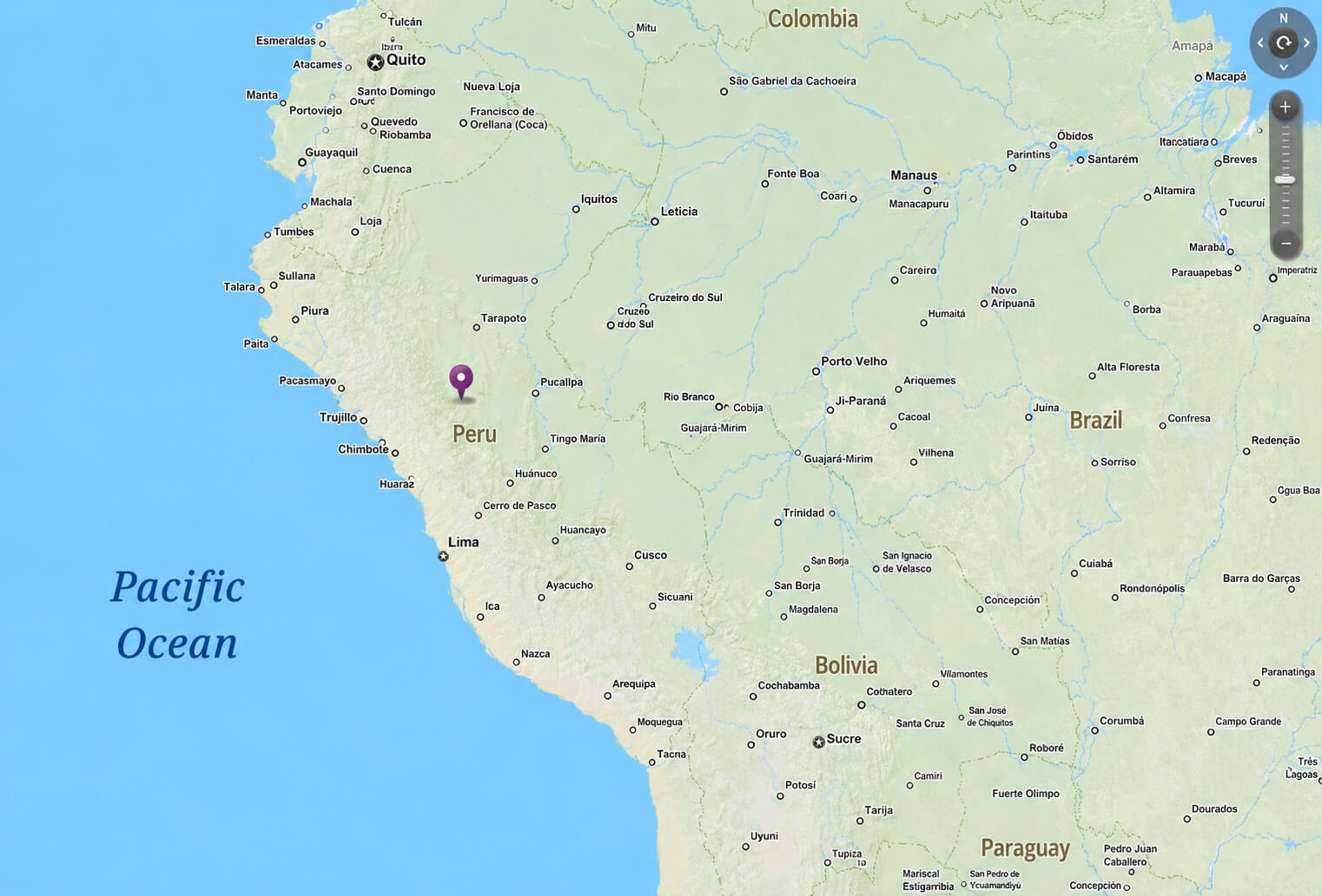 Peru Physical Map 20 Peru Google road map