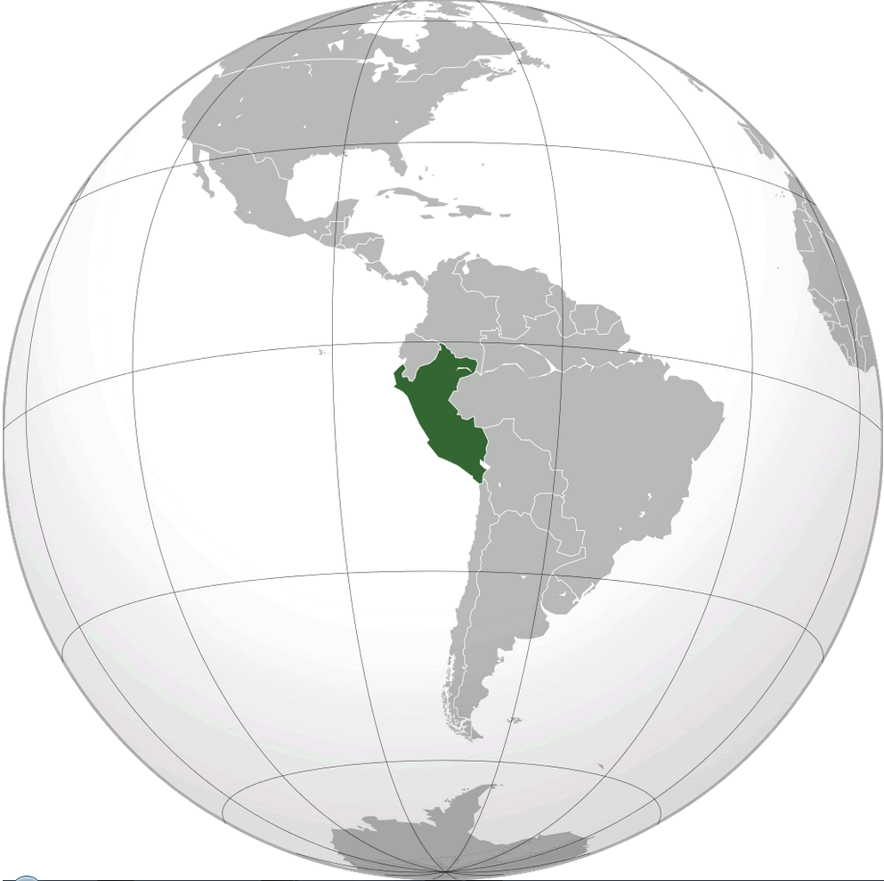 Where is Peru on the World map