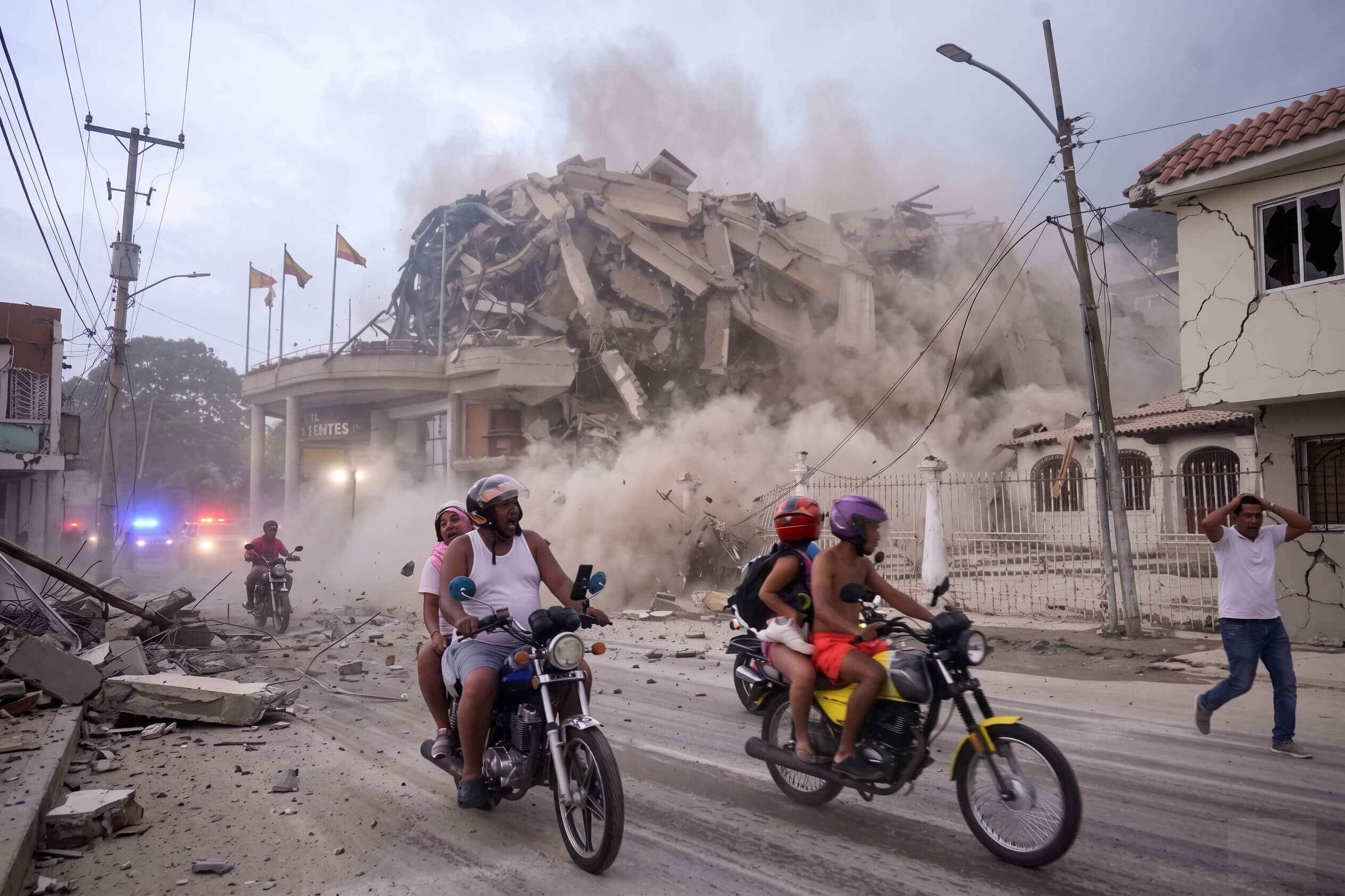 Venezuela Earthquake collapse scene 25 june 2026