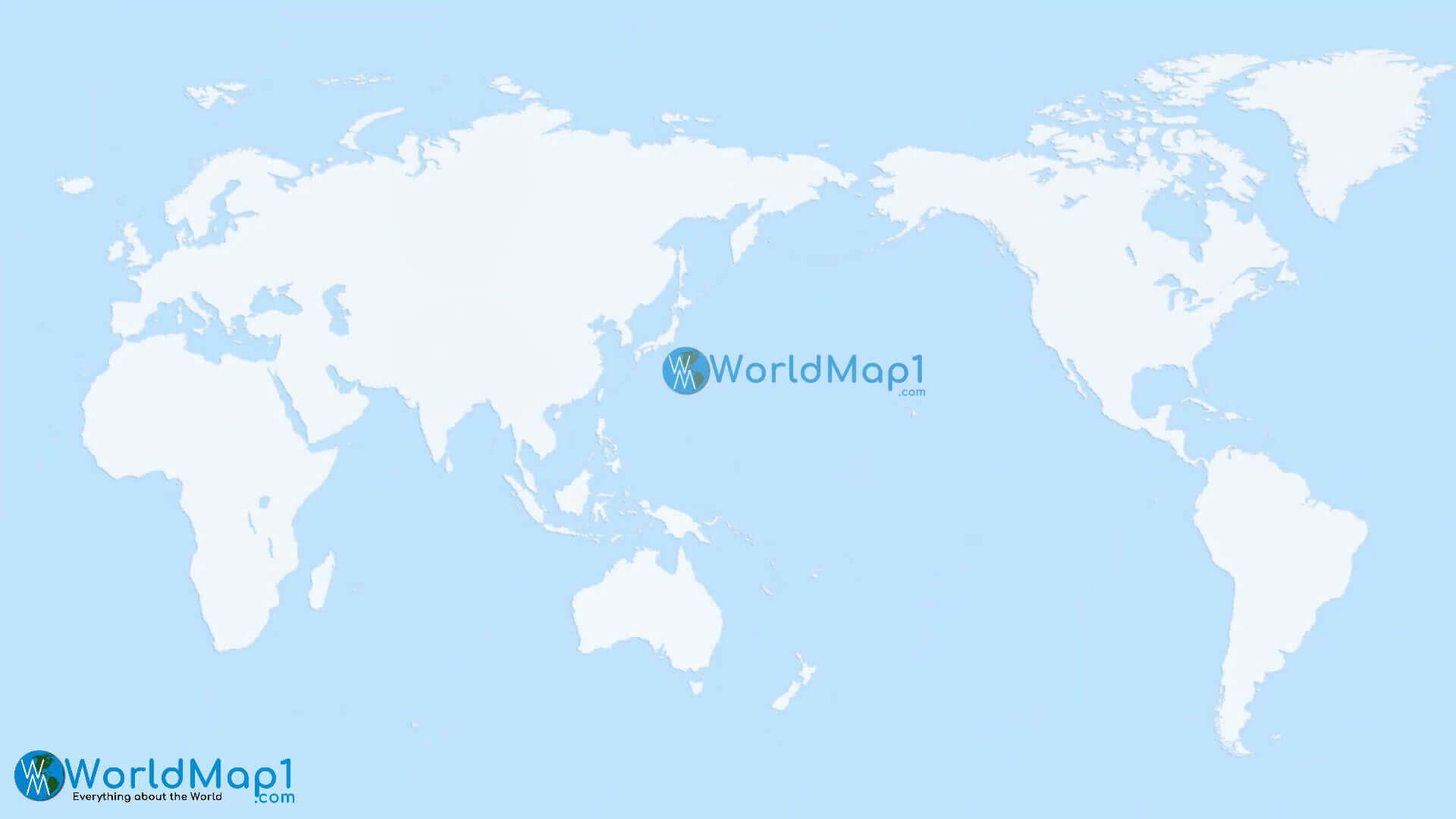 Blank whole World map