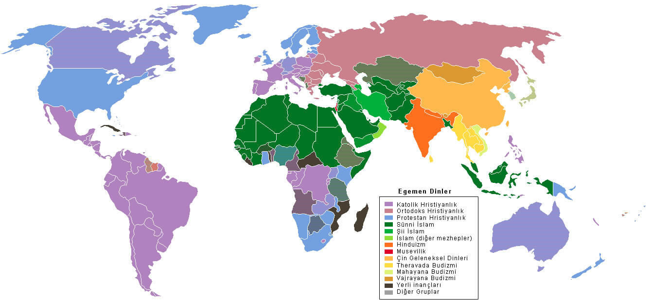 World Blank faith map