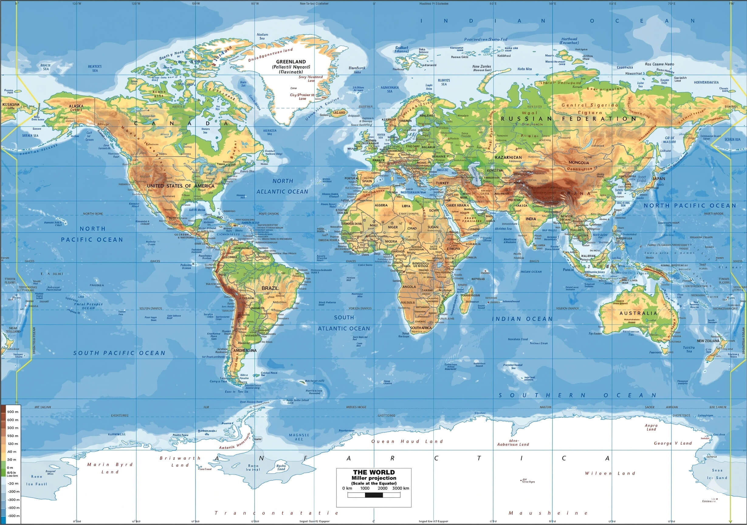 Historical World Maps: Ancient, Antique, Political & Climate Maps 21 English World political map