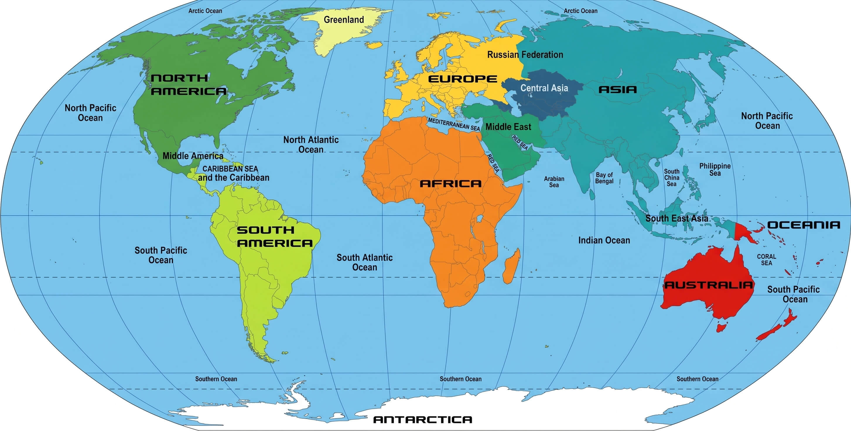 Large World map