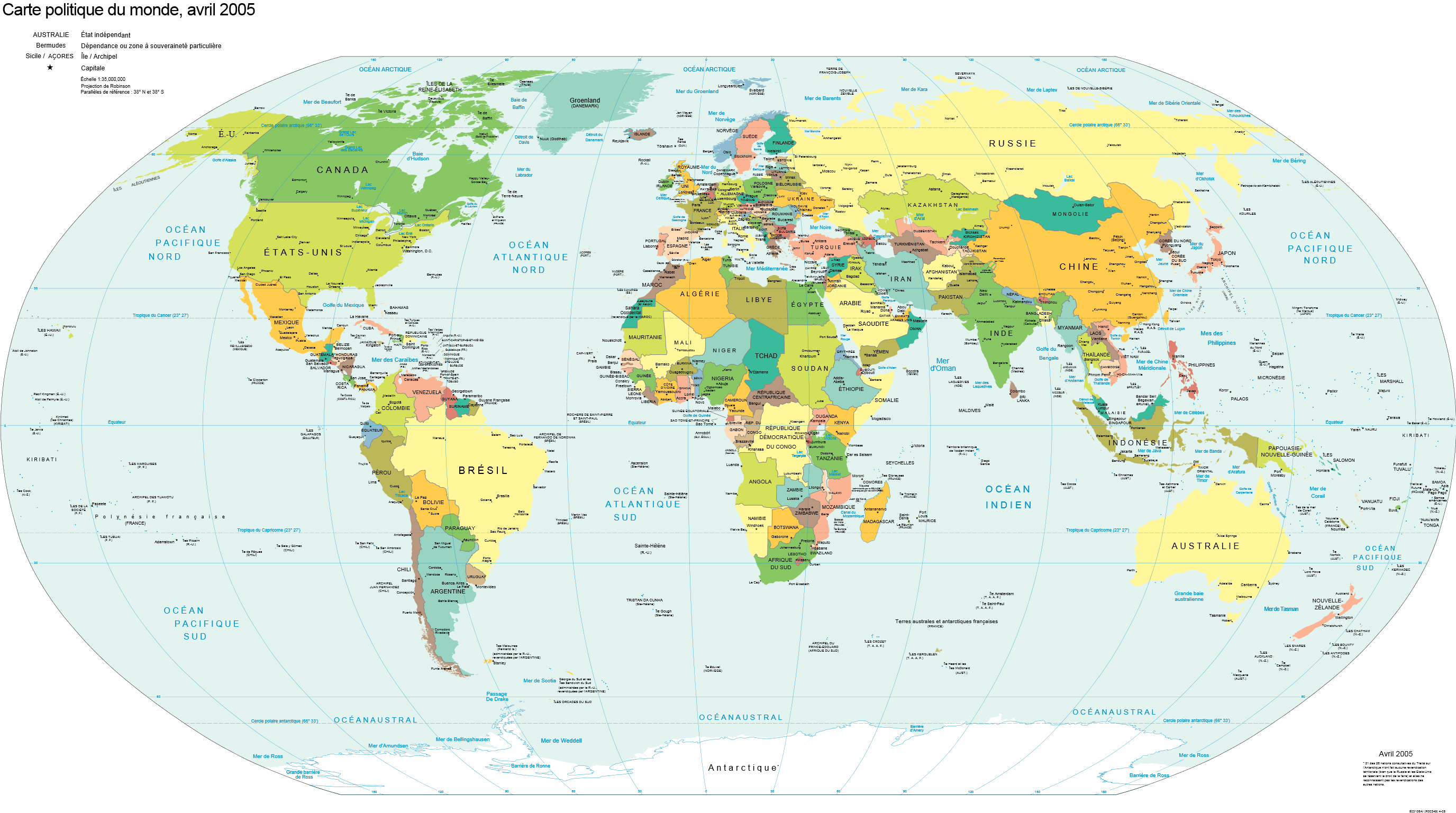 Political World map