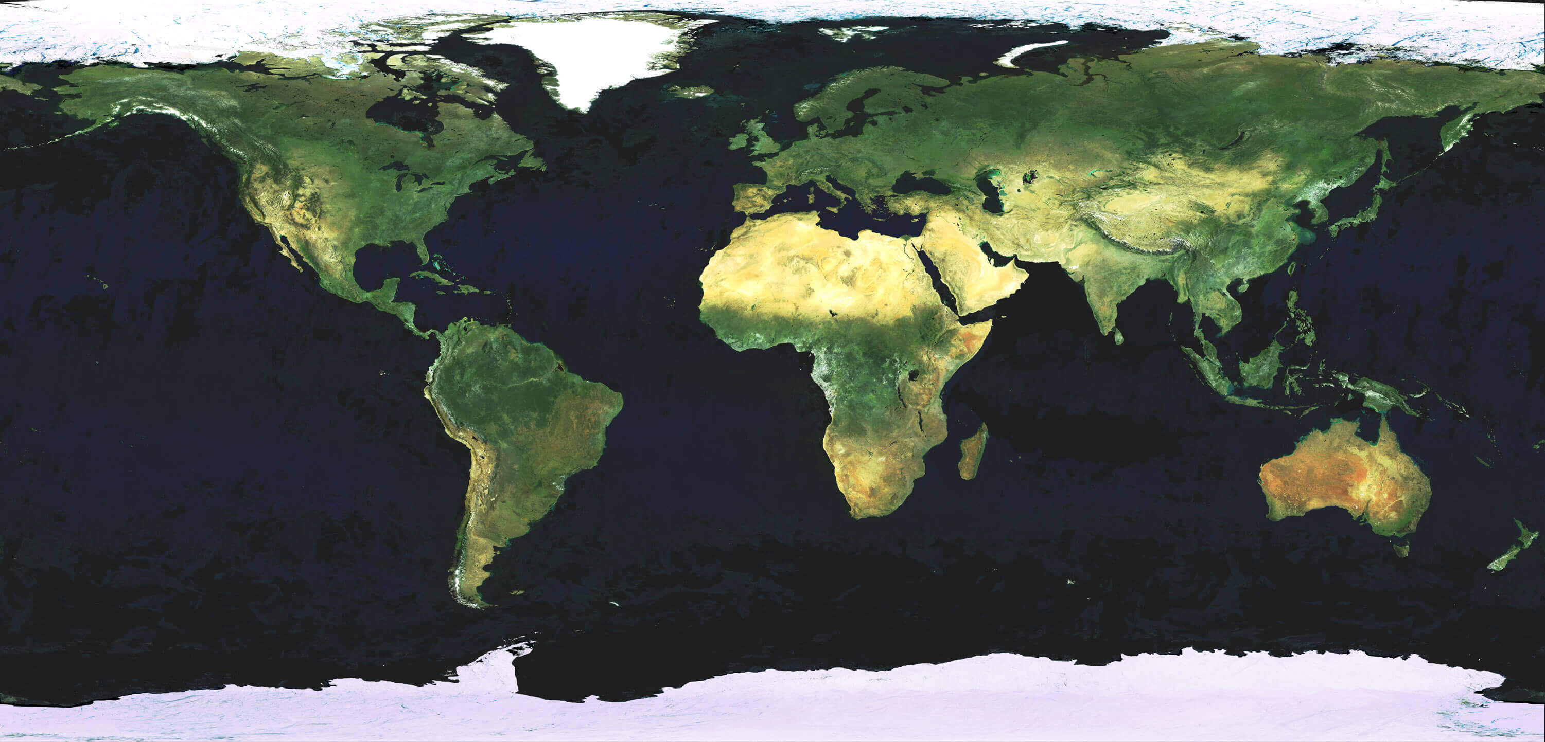 Whole World satellite map